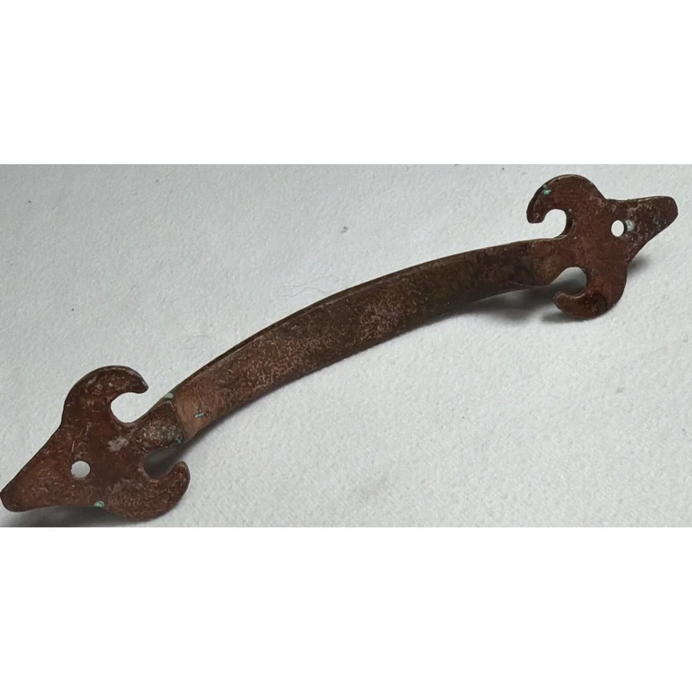New Hobby Lobby Brown/teal Rustic Look Drawer Pull Handle 7in